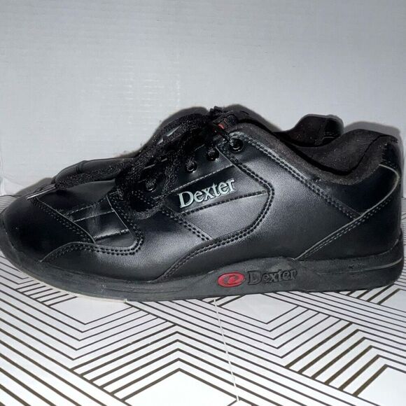 Dexter Mens Bowling Shoes Sz 9‎ 2W Ricky II Black Brunswick Reusable Shoe Shield - Picture 5 of 11